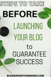 Steps to take before launching your blog to guarantee success