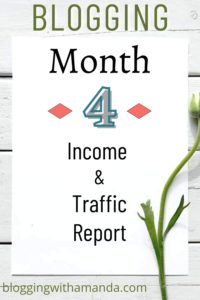 4th month blogging income and traffic report
