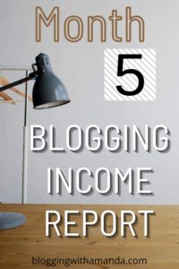 may income and traffic report month 5 blogging