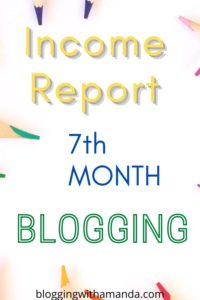 month 7 blogging numbers and views