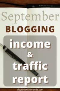 September blogging income report